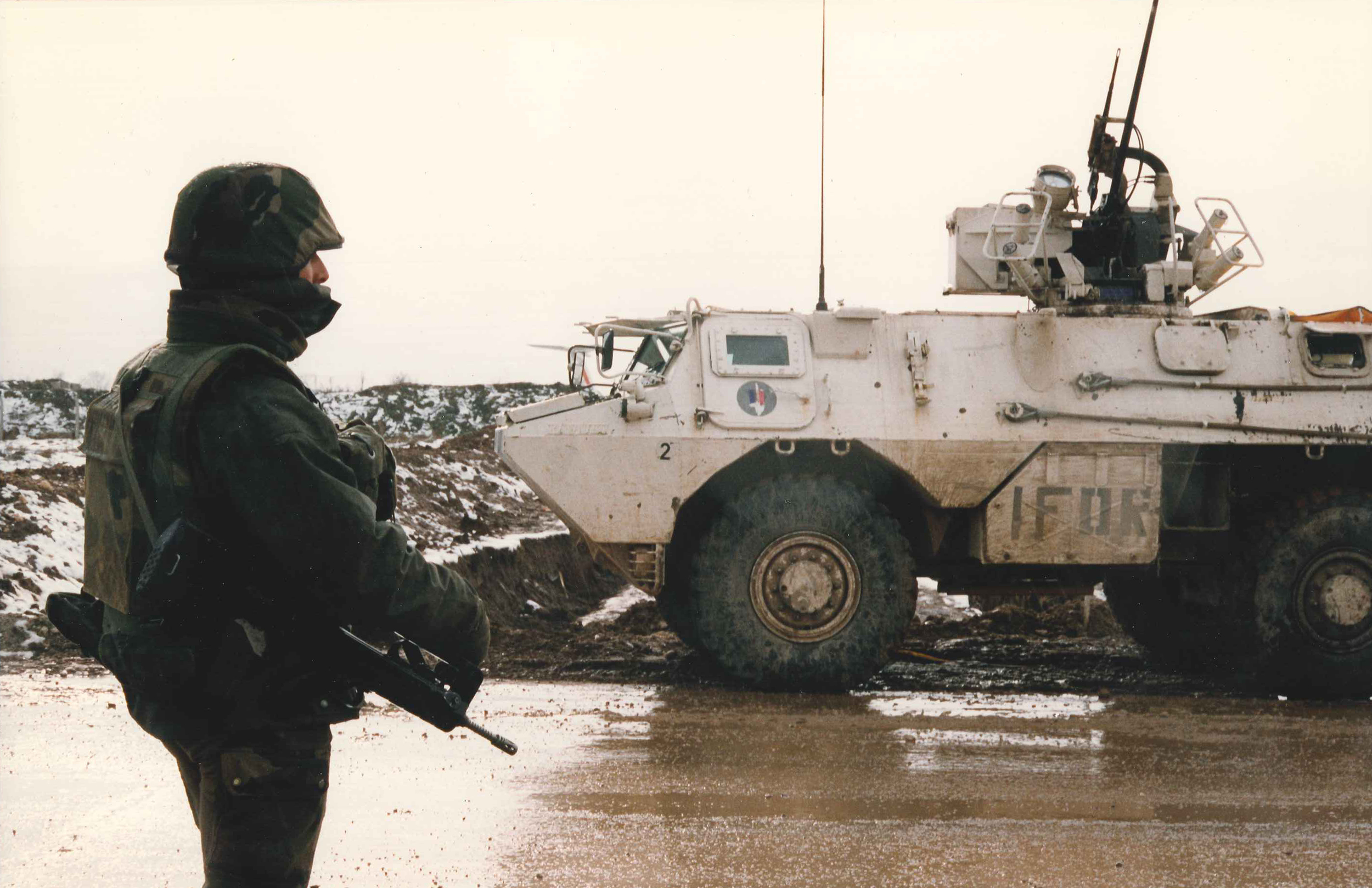 NATO's International Force (IFOR), deployed to Bosnia in December 1995, was the organization's first multinational crisis response team. IFOR conducted military peacekeeping operations for a year.