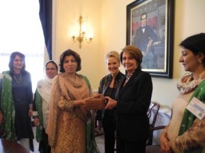 Mossarat Nancy and Swanee Leader Pelosi, Swanee Hunt and Mossarat Qadeem