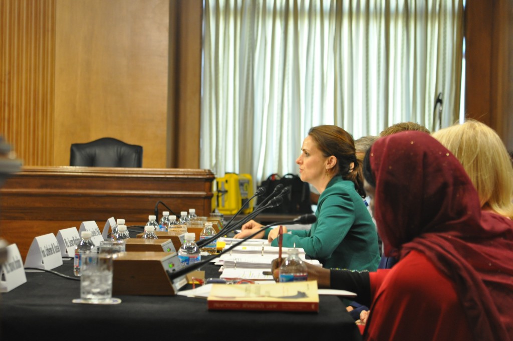 Inclusive Security Director Jacqueline O'Neill testifies before a US Senate sub-Committee on Foreign Relations