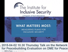 VIDEO – What Matters Most: Measuring Plans for Inclusive Security VIDEO – What Matters Most: Measuring Plans for Inclusive Security