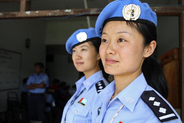 Female UN police