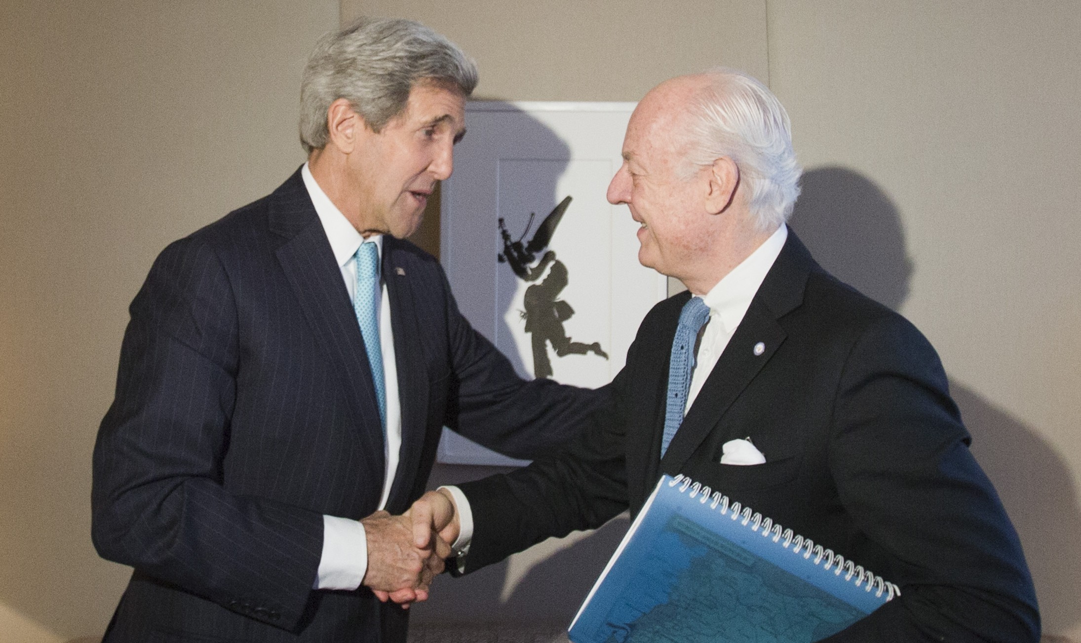 John Kerry and Staffan de Mistura